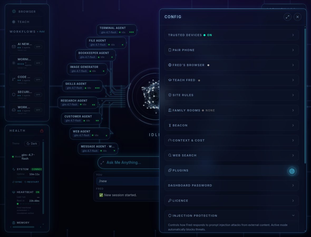 Fred — Security Built In